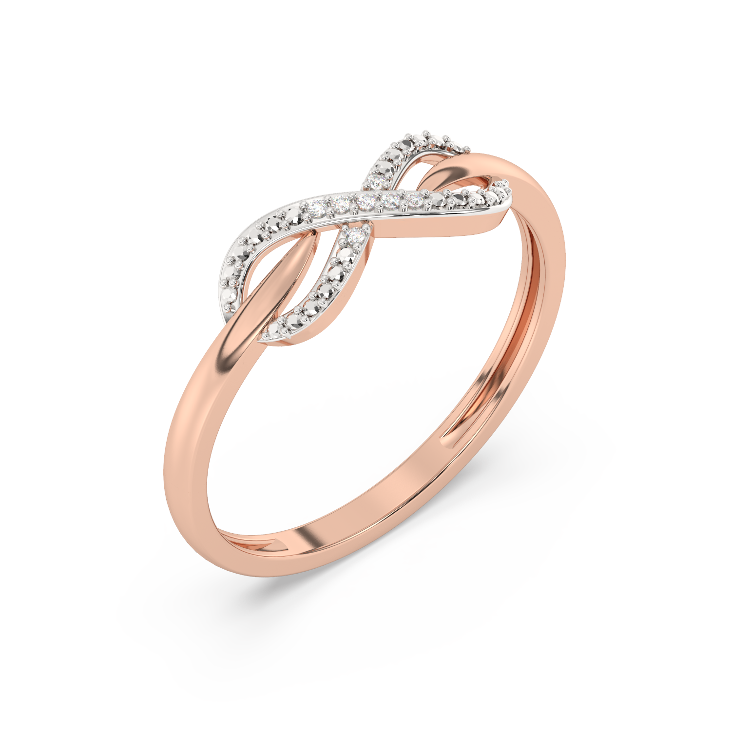 Brylantowy Pierścionek Infinity Ring