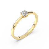 Klasyczny Pierścionek z Brylantami