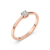 Klasyczny Pierścionek z Brylantami