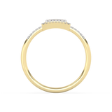 Wyrazisty Pierścionek z Brylantami Pavé