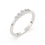 Pierścionek z Brylantami w Pełnej Oprawie