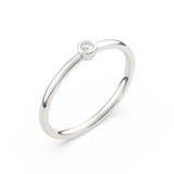 Klasyczny Złoty Pierścionek z Pojedynczym Brylantem