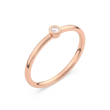 Klasyczny Złoty Pierścionek z Pojedynczym Brylantem