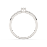 Klasyczny Pierścionek z Paskami Brylantów