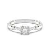 Elegancki Pierścionek z Brylantami