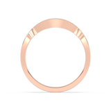 Skręcony Złoty Pierścionek