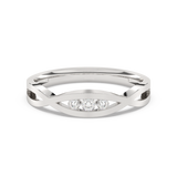 Skręcony Złoty Pierścionek