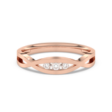 Skręcony Złoty Pierścionek