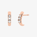 Eleganckie Kolczyki Sztyfty z Brylantami w kolorze różowego złota dla stylowych kobiet