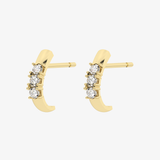 Eleganckie Kolczyki Sztyfty z Brylantami od Venetia Jewels w złotym wykończeniu