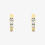 Eleganckie Kolczyki Sztyfty z Brylantami w złotym wykończeniu, idealne na specjalne okazje