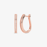 Eleganckie kolczyki z brylantami w różowym złocie, idealne na wyjątkowe okazje