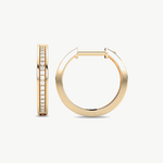 VCE-9105 kolczyki złote z brylantami, eleganckie i nowoczesne, idealne na każdą okazję