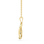 Zawieszka serce złoto 585 zawieszona na delikatnym łańcuszku, idealna na prezent lub codzienne noszenie