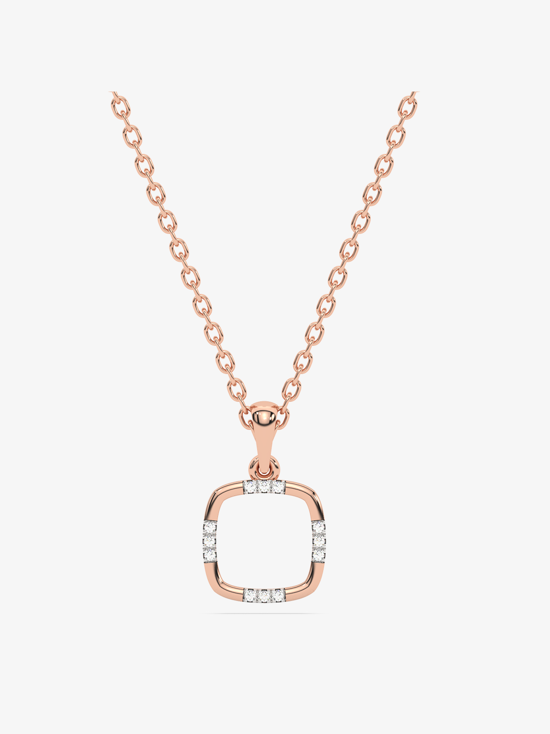 Złota zawieszka z brylantami na delikatnym łańcuszku, idealna na wyjątkowe okazje