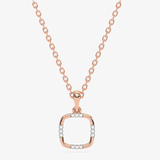 Złota zawieszka z brylantami na delikatnym łańcuszku, idealna na wyjątkowe okazje