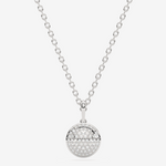 Srebrna naszyjnik z zawieszką z brylantami, elegancki i stylowy dodatek do biżuterii