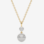 Złoty naszyjnik z zawieszką z brylantem kwiat, elegancki i modny dodatek od Venetia Jewels