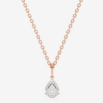 Złoty naszyjnik Venetia Jewels z zawieszką z brylantem łezka, elegancka biżuteria na specjalne okazje