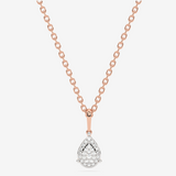 Złoty naszyjnik Venetia Jewels z zawieszką z brylantem łezka, elegancka biżuteria na specjalne okazje