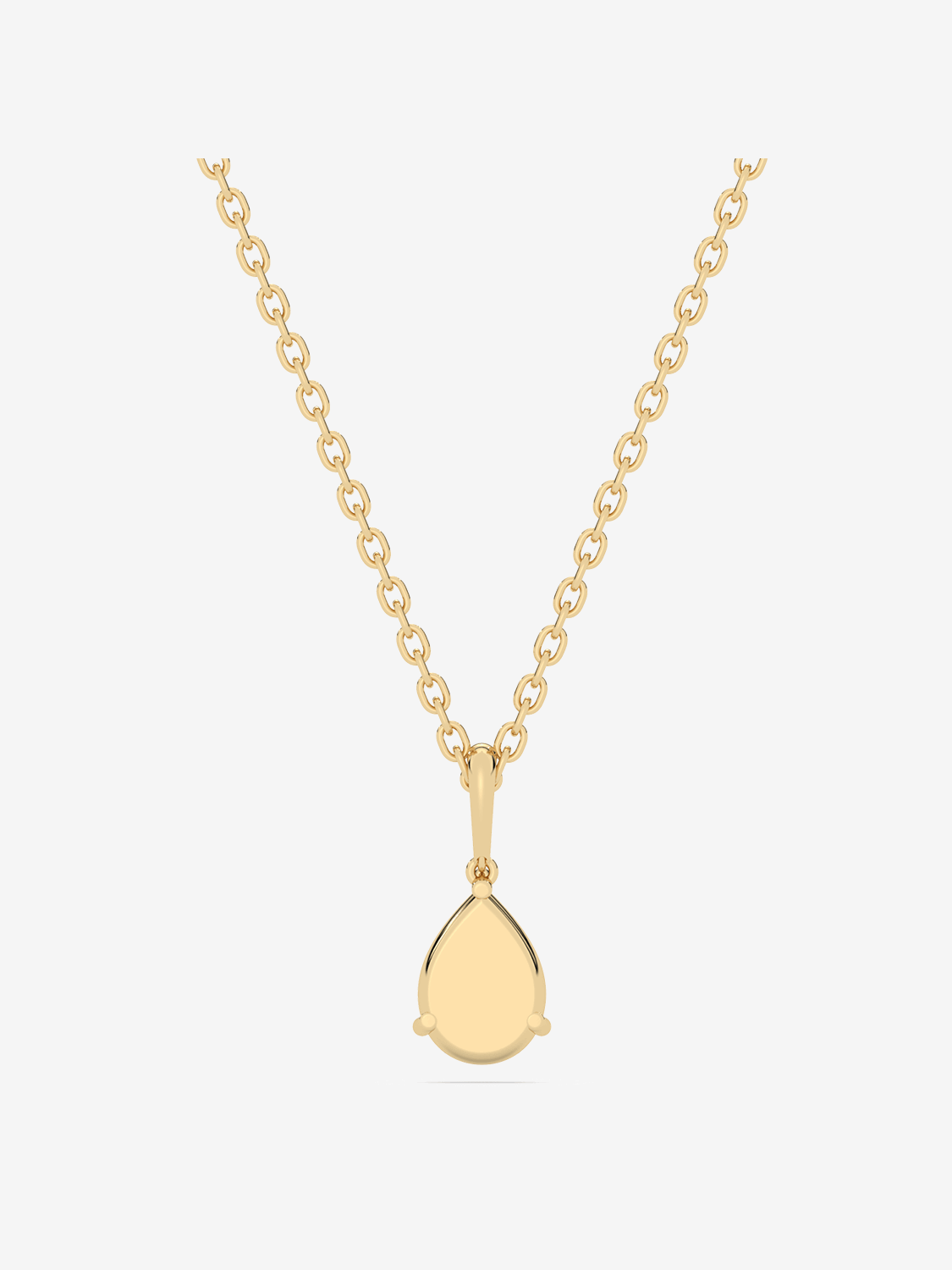 Złoty naszyjnik z zawieszką z brylantem łezka, elegancki dodatek do codziennych stylizacji