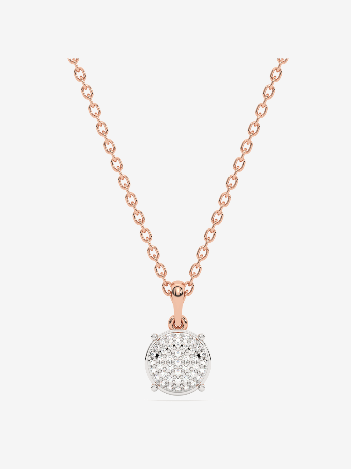 Wisiorek z brylantem od Venetia Jewels na różowej złotej łańcuszku, elegancka biżuteria do codziennych stylizacji