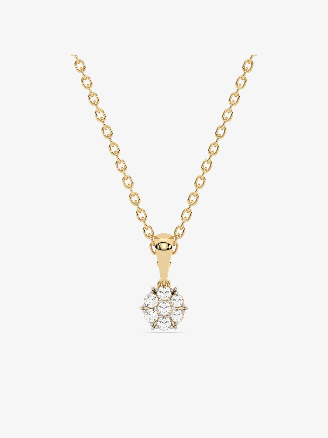 Elegancka zawieszka z brylantem na złotym naszyjniku, idealna na specjalne okazje