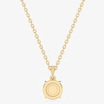 Złota zawieszka z brylantem w eleganckim wzorze na łańcuszku od Venetia Jewels