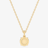 Złota zawieszka z brylantem w eleganckim wzorze na łańcuszku od Venetia Jewels