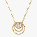 Złota zawieszka z brylantami na łańcuszku, elegancka biżuteria od Venetia Jewels