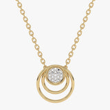 Złota zawieszka z brylantami na łańcuszku, elegancka biżuteria od Venetia Jewels