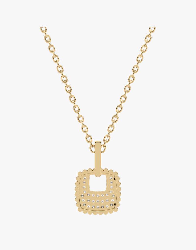 Złota zawieszka z brylantem na łańcuszku od Venetia Jewels, elegancki dodatek do biżuterii