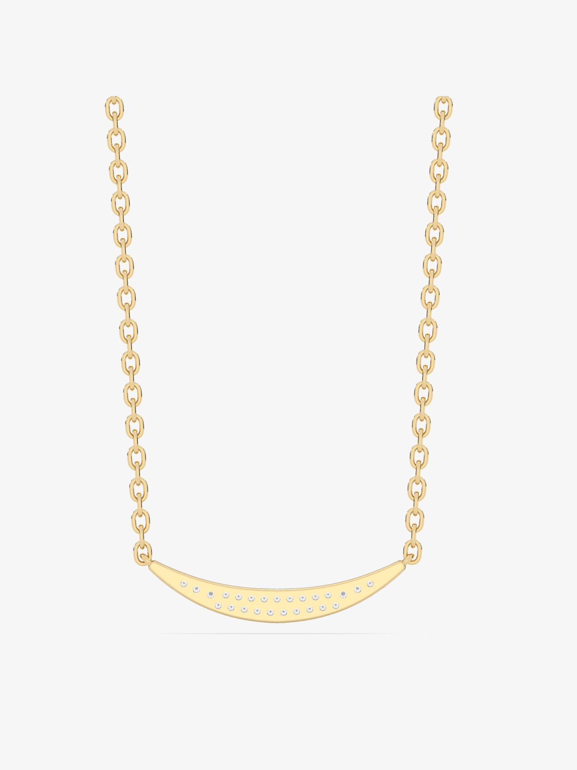 Złoty naszyjnik z brylantami od Venetia Jewels z eleganckim łańcuszkiem i delikatnym zawieszeniem