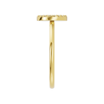 Złoty pierścionek z brylantami od Venetia Jewels o minimalistycznym designie i eleganckim wykończeniu