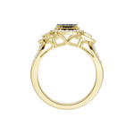 Złoty pierścionek z brylantami od Venetia Jewels z eleganckim, misternym wzorem