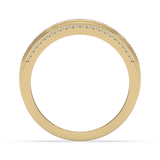 Złoty pierścionek z brylantami od Venetia Jewels, elegancki i subtelny, idealny na specjalne okazje