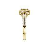 Złoty pierścionek z brylantami od Venetia Jewels z eleganckim wykończeniem i blaskiem diamentów