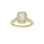 Złoty pierścionek z brylantami od Venetia Jewels z eleganckim, vintage’owym designem