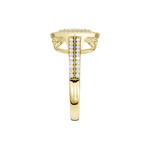 Złoty pierścionek z brylantami od Venetia Jewels z wyjątkowym designem i eleganckim wykończeniem