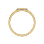 Złoty pierścionek z brylantami serce z eleganckim wykończeniem od Venetia Jewels