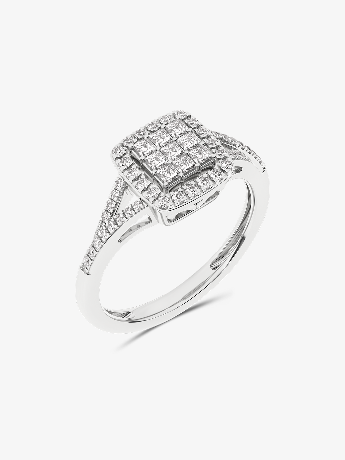 Złoty pierścionek z brylantami w eleganckim stylu, idealny na wyjątkowe okazje