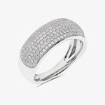 Srebrny pierścionek z brylantami idealny na eleganckie okazje, złoty pierścionek z brylantami