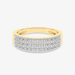 Złoty pierścionek z brylantami od Venetia Jewels, elegancka biżuteria na każdą okazję