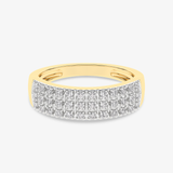 Złoty pierścionek z brylantami od Venetia Jewels, elegancka biżuteria na każdą okazję