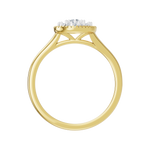 Złoty pierścionek z brylantami od Venetia Jewels z elegancką, prostą oprawą