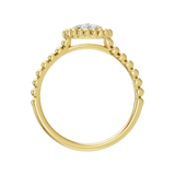 Złoty pierścionek z brylantami od Venetia Jewels z wytrzymałą obrączką i eleganckim wykończeniem