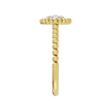 Złoty pierścionek z brylantami o eleganckim wzornictwie od Venetia Jewels