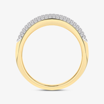 Złoty pierścionek z brylantami od Venetia Jewels z eleganckim, błyszczącym wykończeniem