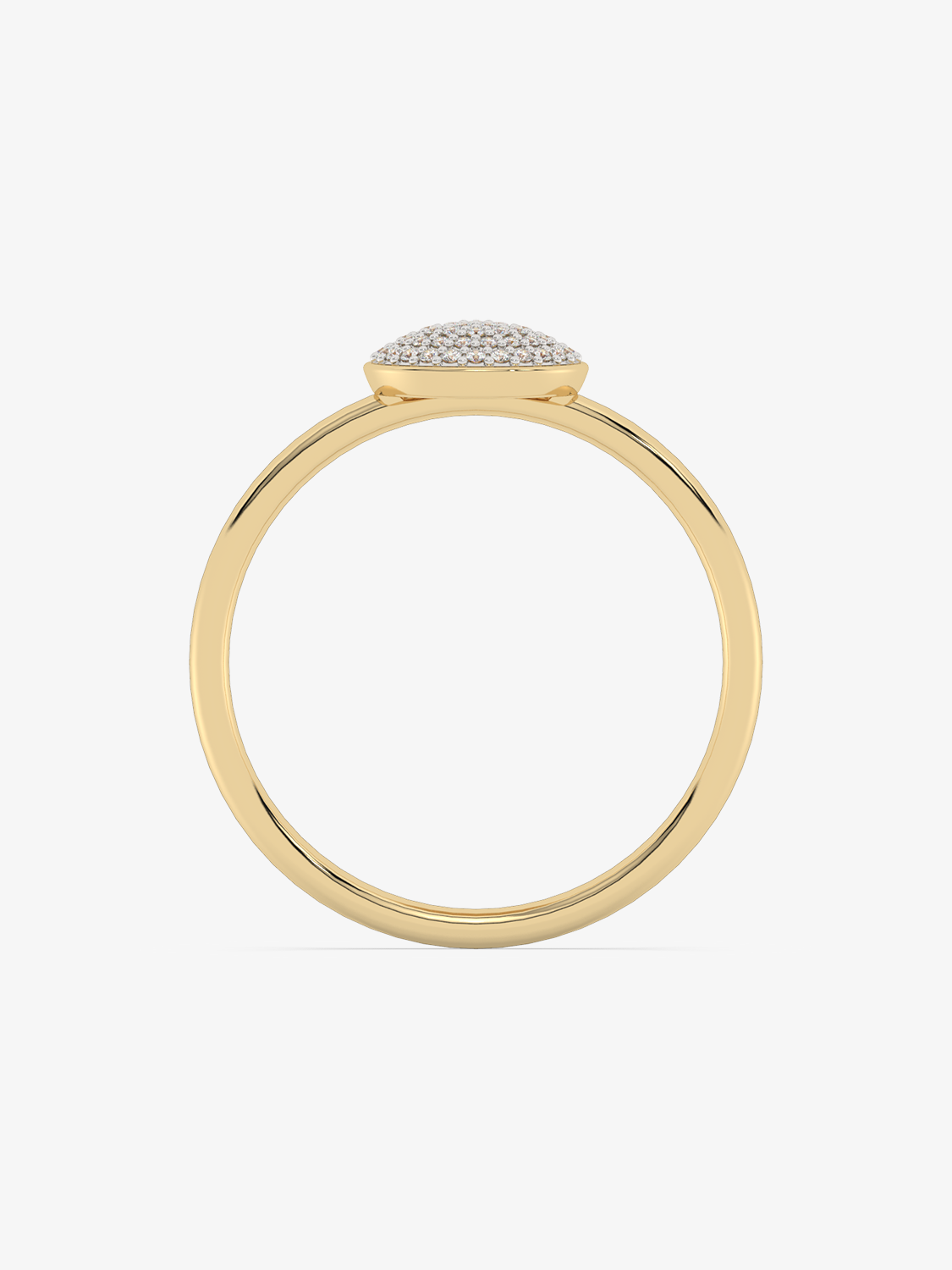 Złoty pierścionek z brylantami o eleganckim designie, idealny na wyjątkowe okazje