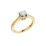 Złoty pierścionek z brylantem od Venetia Jewels, elegancka biżuteria na specjalne okazje